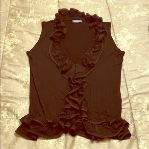 Black button up blouse